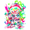 Cooles Gaming-Design Legendärer Waldjunge Graffiti