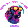 Retro Sunglasses Dog Design