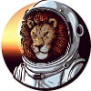 Lion Astronaut - Adventurous Space Design