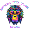 Psychedelic gorilla with sunglasses
