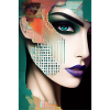 Art facial abstrait