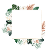 Modern Blumen Tropic personalisierbar