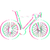 Vélo de route fluo funky