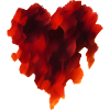 Hot Flamed Heart Shape