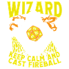 Wizard casts fireball