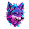 cute wolf head 3