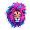 colourful lion