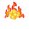 Burning cube