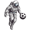 Astronaut Soccer Space