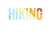 Hiking lettering retro