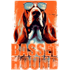 Basset Hound Dog With Sunglasses