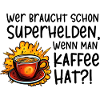 Superhelden Kaffe
