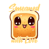 Kawaii Toast Smeared with Love