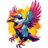 Pilu, der bunte Vogel