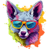 Leo the bespectacled jackal