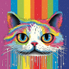 Rainbow kitty