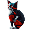 Cat Polygon Design