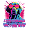 Labrador Retriever Wearing Sunglasses