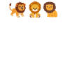 Mignon signe de lion
