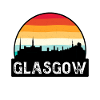 Glasgow Scotland Flag Skyline Travel Souvenir
