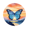 Morpho Papillon Bleu
