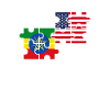 Ethiopia USA Flag American Ethiopian