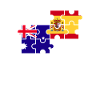 Australie Espagne Drapeau Australie