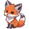 Total niedlicher Fuchs