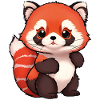 Panda roux totalement mignon