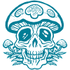 Skull'n'shrooms Stamp