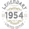 1954 Anniversaire legendary Né 1954