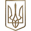 Ukraina vapensköld Trident Trident Wire Look 1