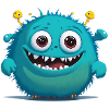 little blue monster