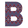 Monogramme Lettre B - motif géométrique