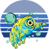 Tardigrade Blue Retro