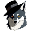 Wolf mit Hut