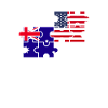 Australia USA Flag American Australian