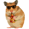 Hamster Pizza Sunglasses