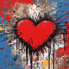 HEART A LIVE STREET ART