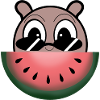 Watermelon character