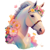 Cheval fleur