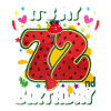72e anniversaire pastèque