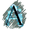 Buchstabe A - türkis
