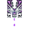 Metal Skulls Letter M