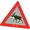 Warnung Elch