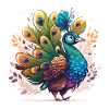 Peacock in full display