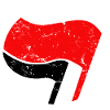 Logo Antifa simple grunge