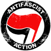 Antifascist Action logo grunge