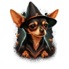 Chihuahua Costume d'Halloween - Citrouille