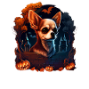 Chihuahua Costume d'Halloween - Citrouille